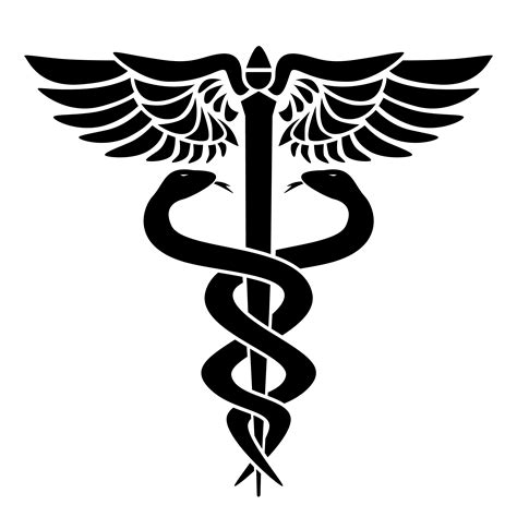 medical symbol with snakes.